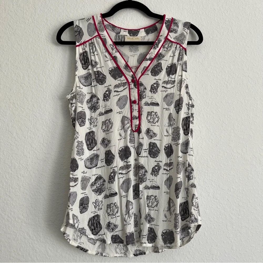 🆕 ModCloth Must-Have Minerals Blouse - Picture 2 of 6